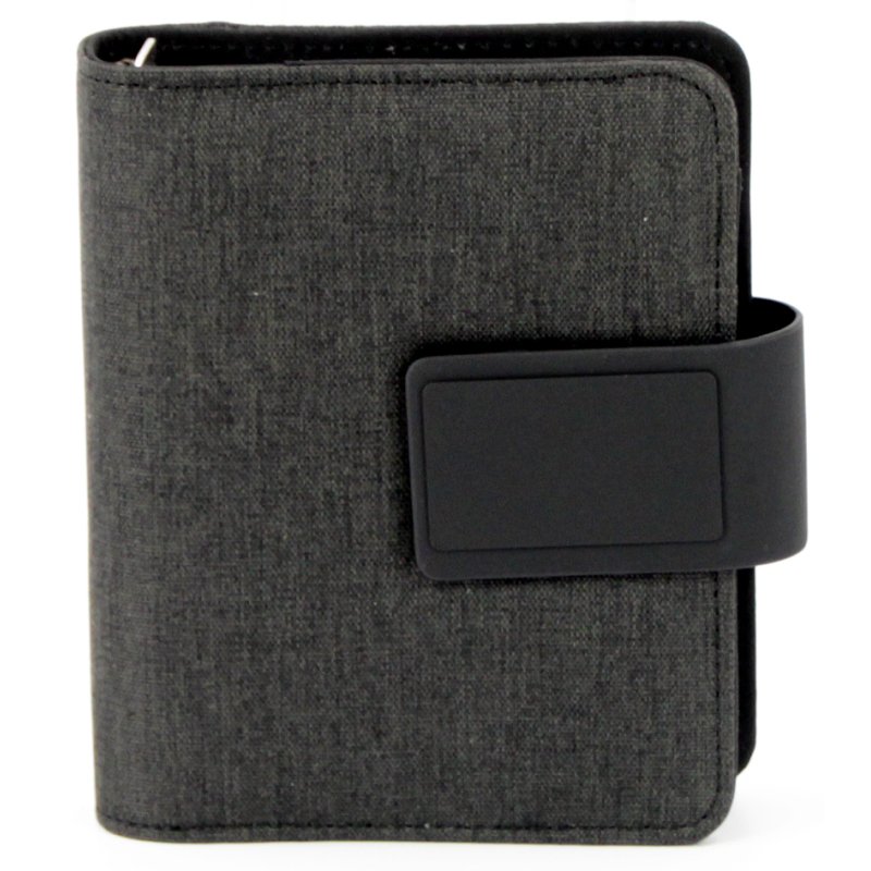 Herbruikbare weekplanner, zwart, A7-formaat